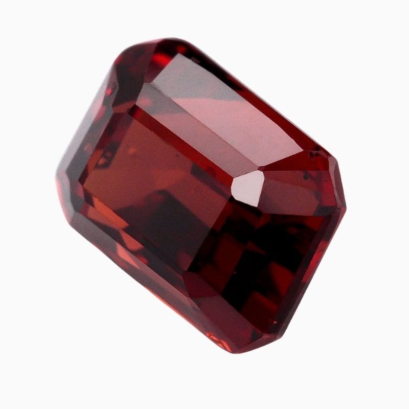 Natural red spinel gemstone