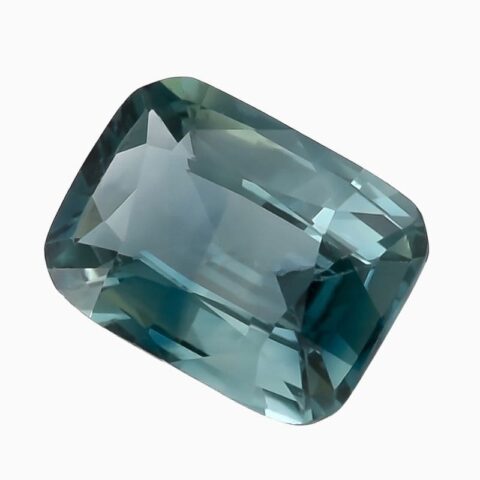 Natural unheated green-blue sapphire gemstone
