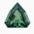 Natural unheated green-blue sapphire