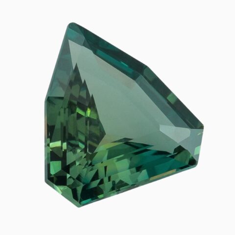 Natural unheated green-blue sapphire gemstone