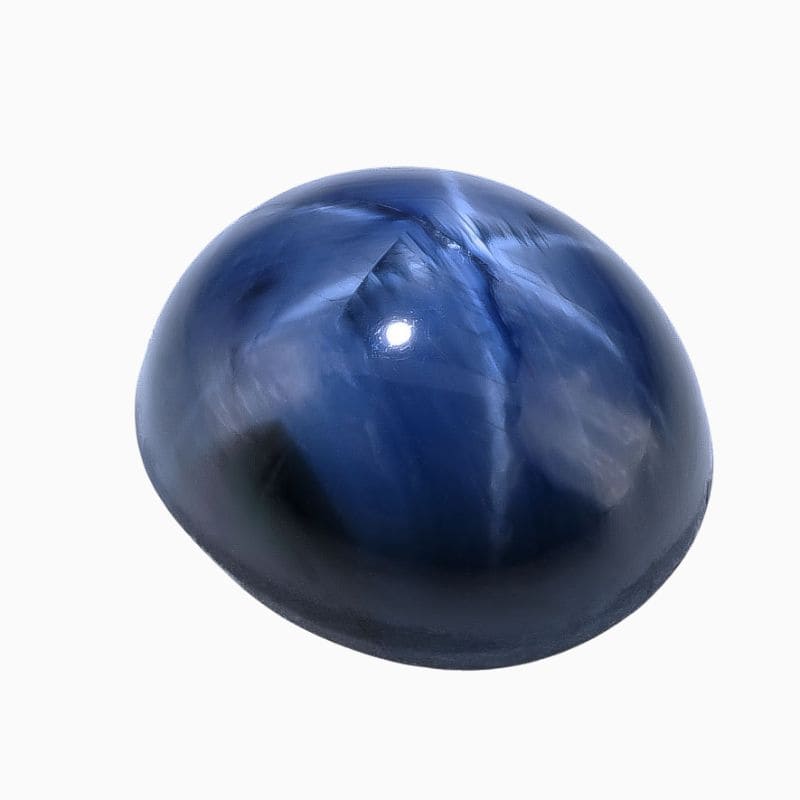 Natural blue star sapphire gemstone