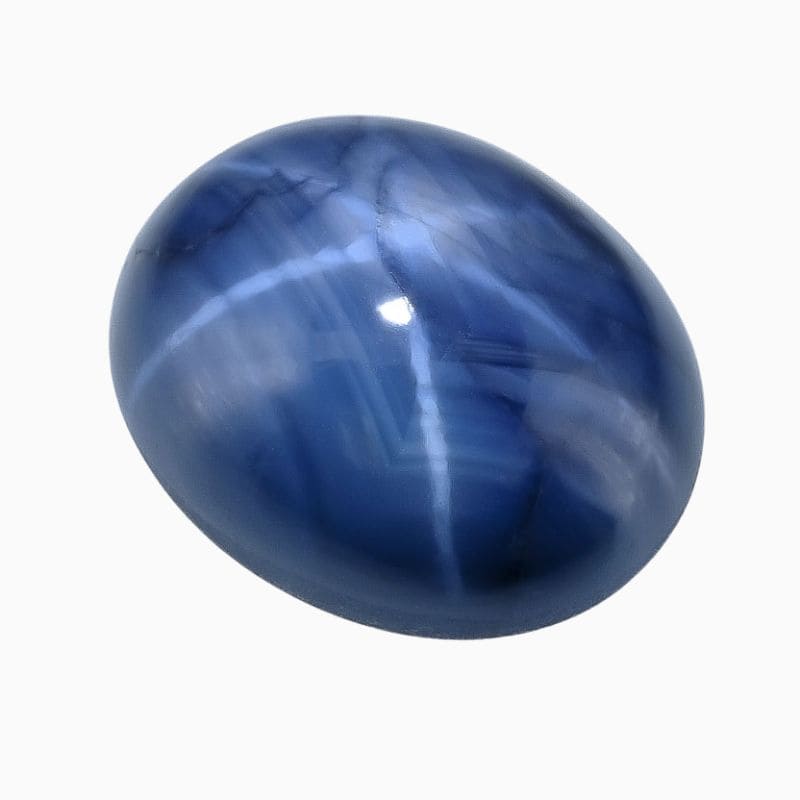 Natural blue star sapphire gemstone