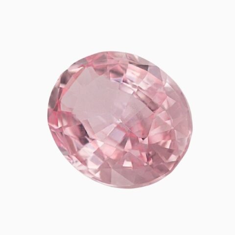 Natural unheated orange-pink sapphire gemstone