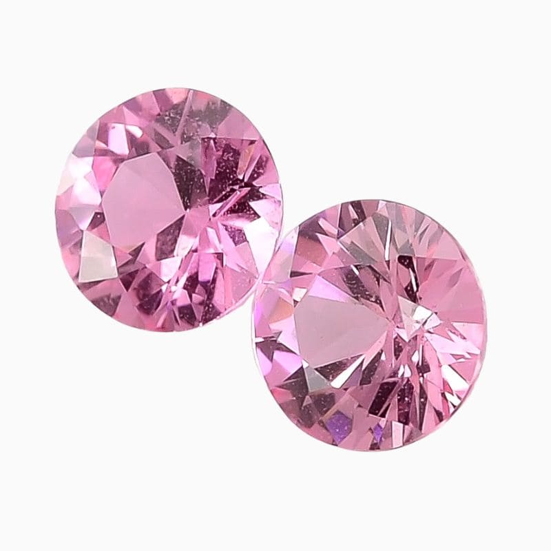 Natural unheated pink sapphire matching pair gemstone