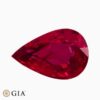 Natural unheated ruby gemstone