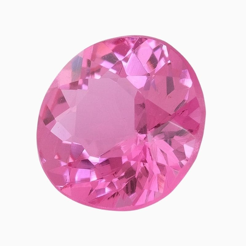 Natural pink spinel gemstone