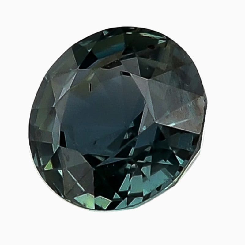 Natural unheated teal greenish blue sapphire gemstone