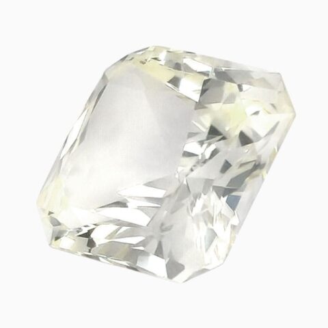 Natural light yellow sapphire gemstone