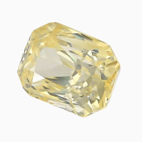 Natural yellow sapphire gemstone
