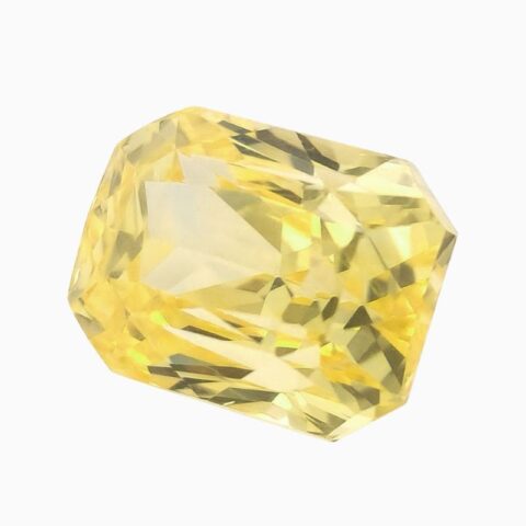 Natural yellow sapphire gemstone