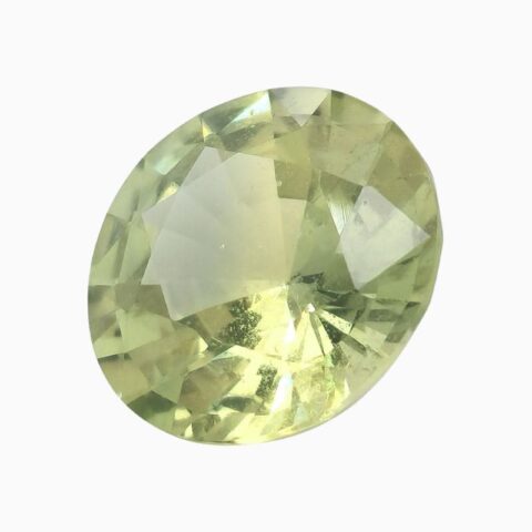 Natural yellow sapphire gemstone