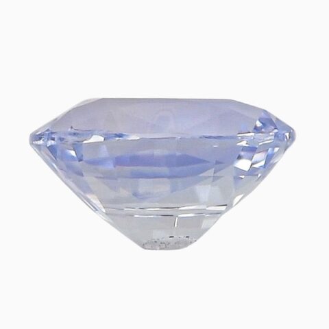 Natural colorless sapphire gemstone