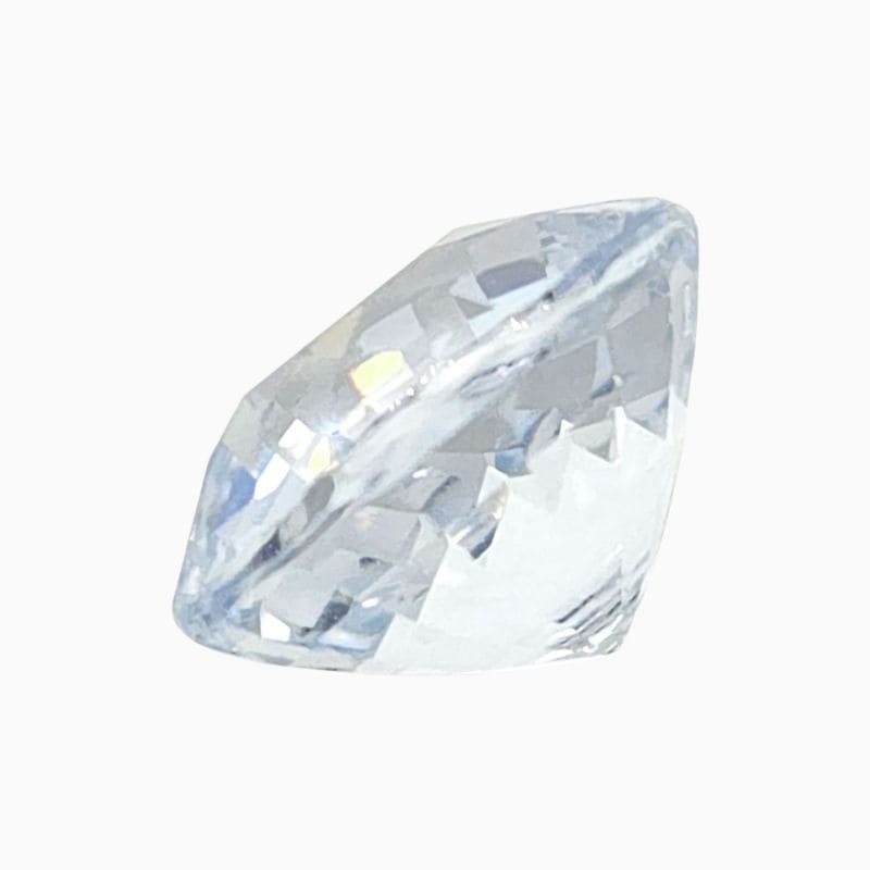 Natural light grayish blue sapphire gemstone