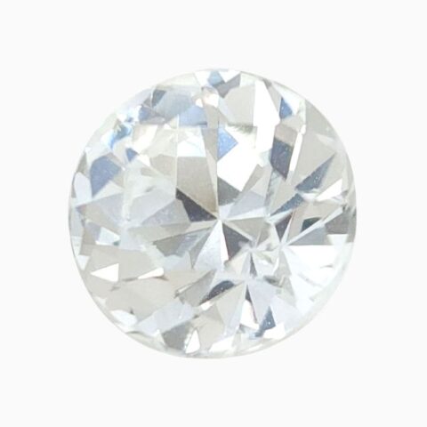 Natural white sapphire gemstone