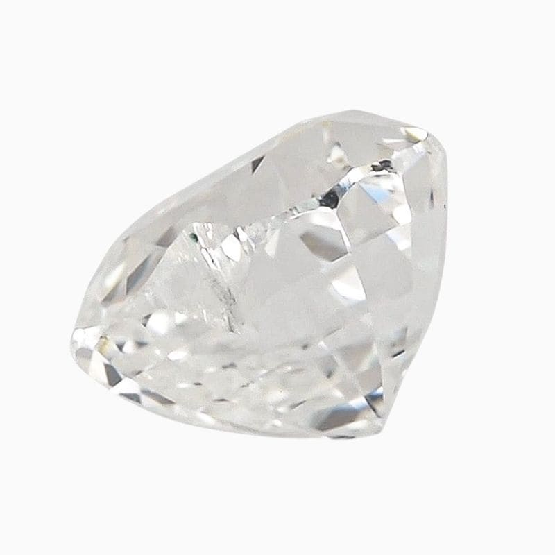 Natural near colorless sapphire gemstone