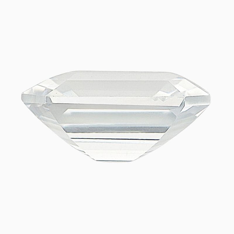 Natural near colorless sapphire gemstone