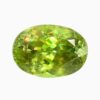 Natural yellow-green sphene gemstone