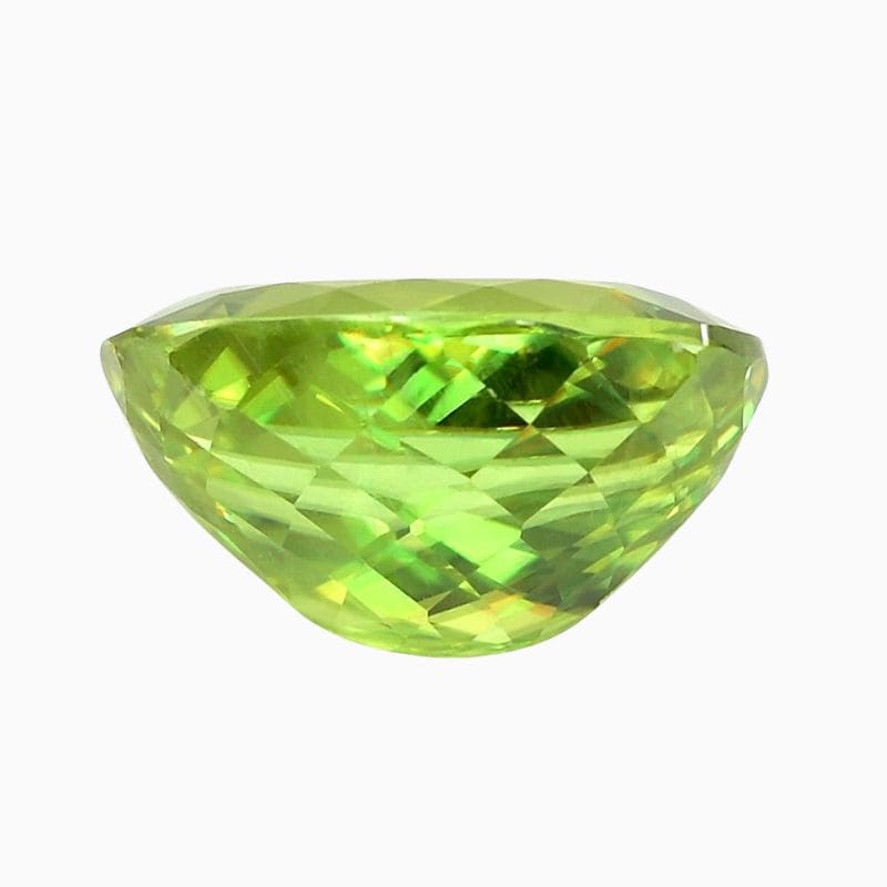 yellow-green sphene gemstone
