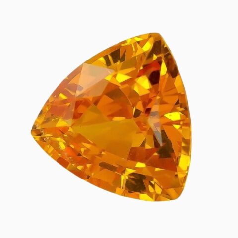 Natural yellow sapphire gemstone