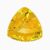 Natural yellow sapphire gemstone