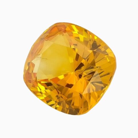 Natural yellow sapphire gemstone