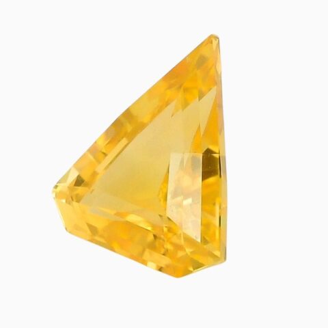 Natural yellow sapphire gemstone