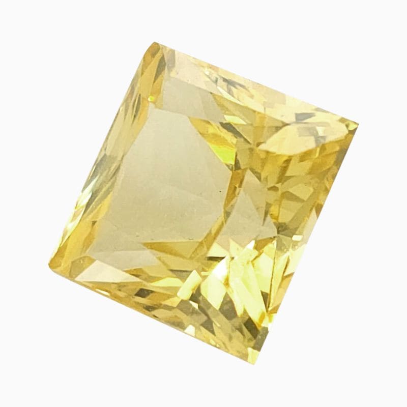 Natural yellow sapphire gemstone