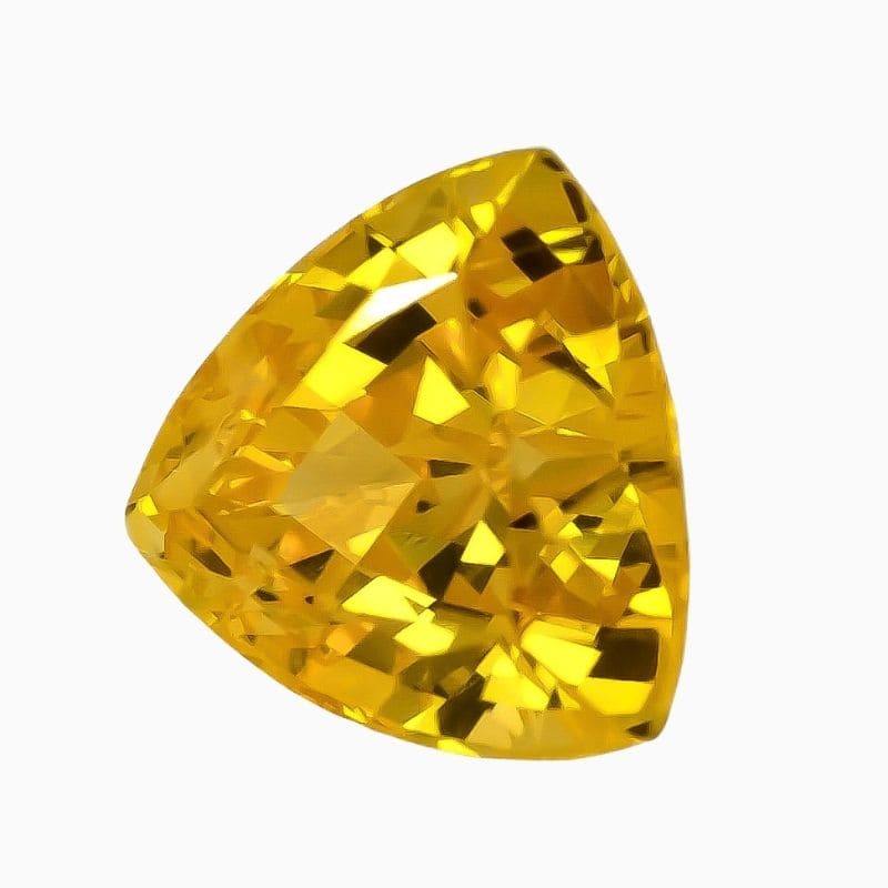 Natural yellow sapphire gemstone