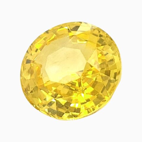 Natural yellow sapphire gemstone