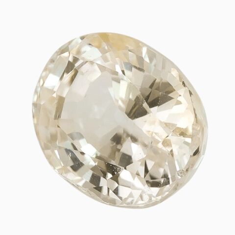 Natural yellow sapphire gemstone