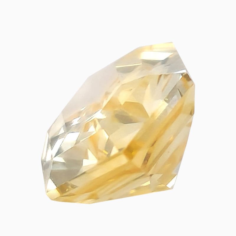 Natural yellow sapphire gemstone