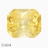 Natural yellow sapphire gemstone