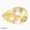 Natural yellow sapphire gemstone