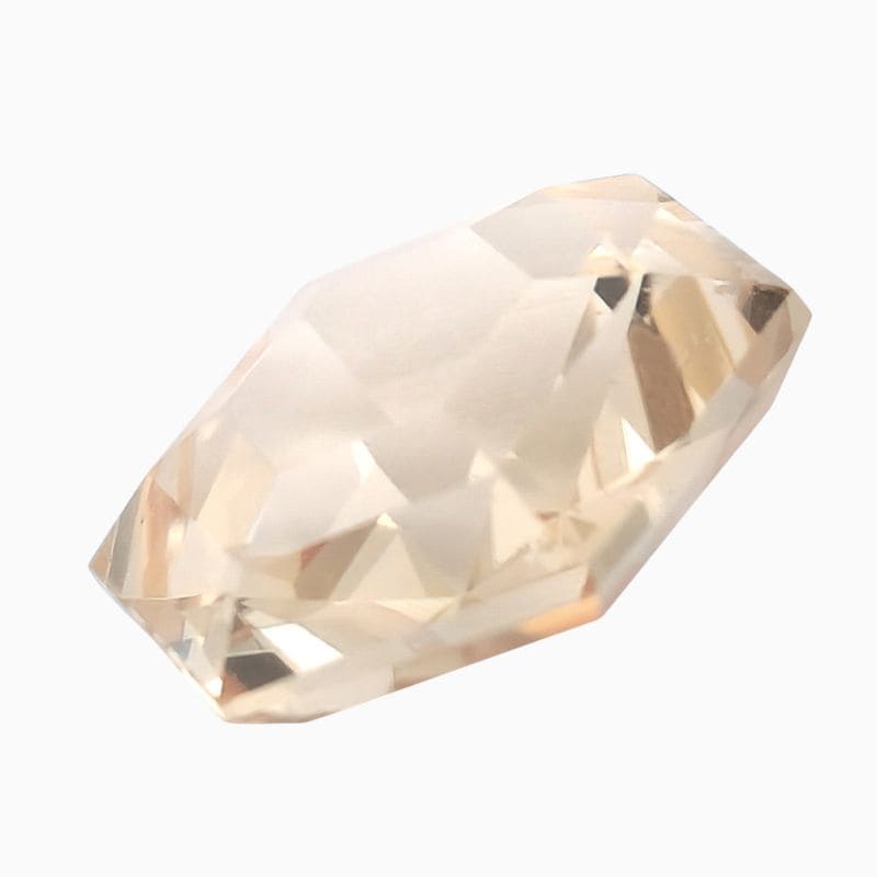 Natural orangy yellow sapphire gemstone