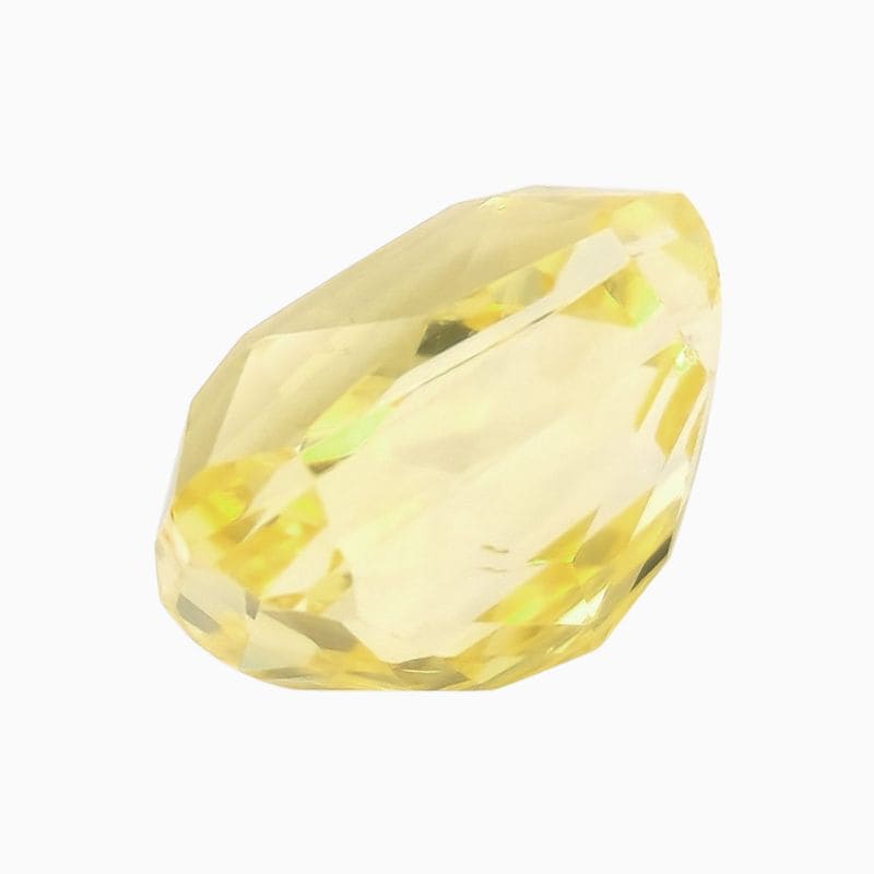 Natural yellow sapphire gemstone