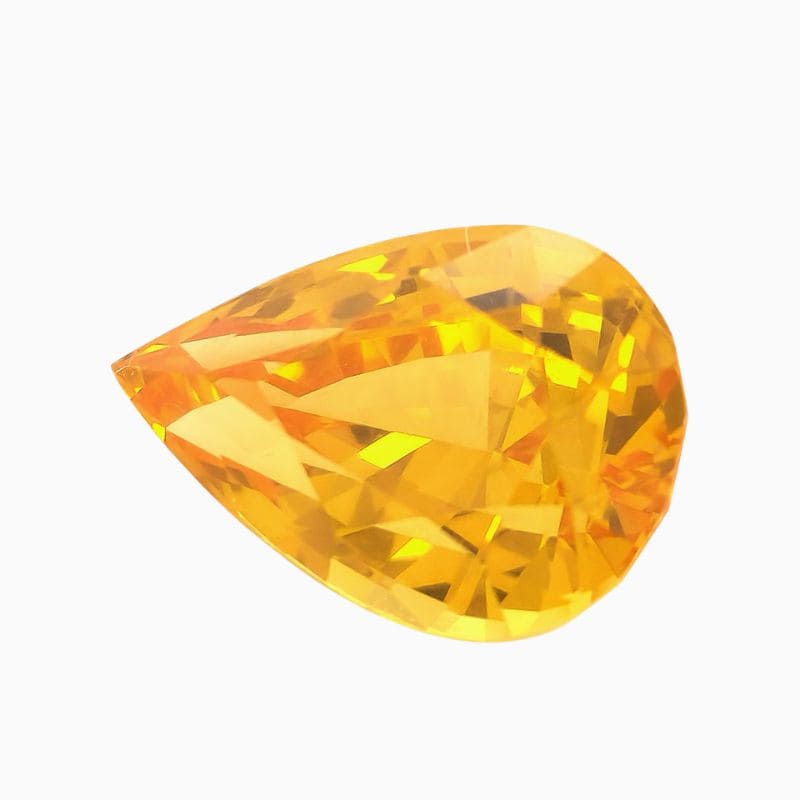 Natural yellow sapphire gemstone