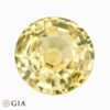 Natural yellow sapphire gemstone