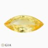 Natural orange-yellow sapphire gemstone