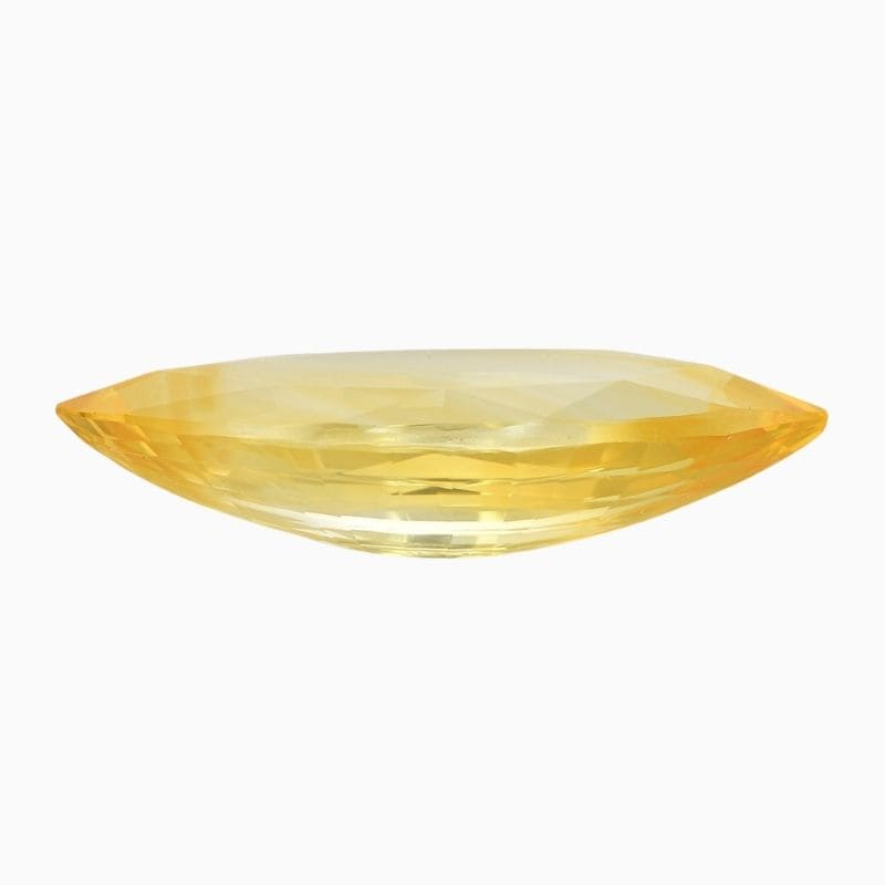 orange-yellow sapphire gemstone