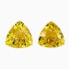Natural yellow sapphire matching pair