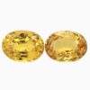 Natural unheated yellow sapphire matching pair