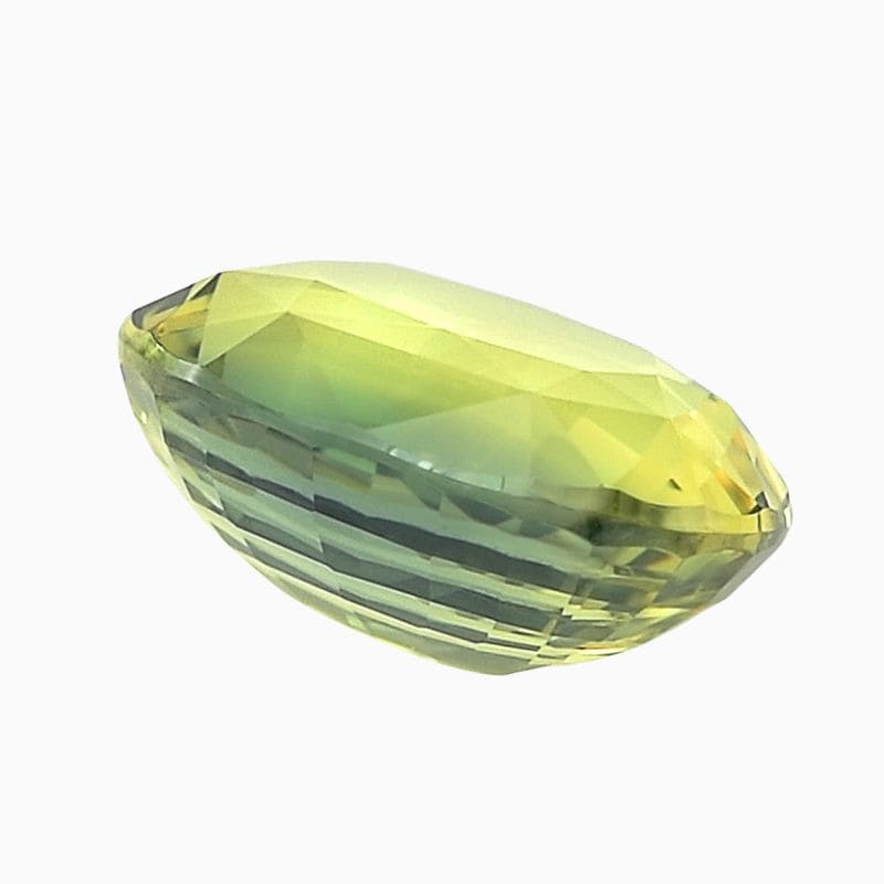 yellowish blue sapphire gemstone