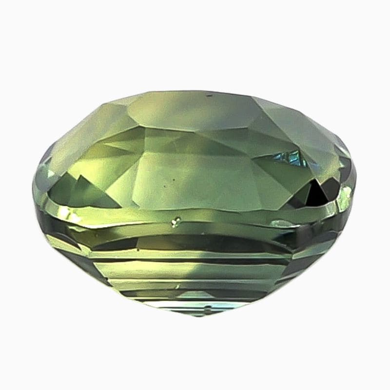 unheated teal blue-green sapphire gemstone