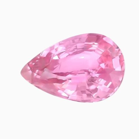Natural pink sapphire gemstone