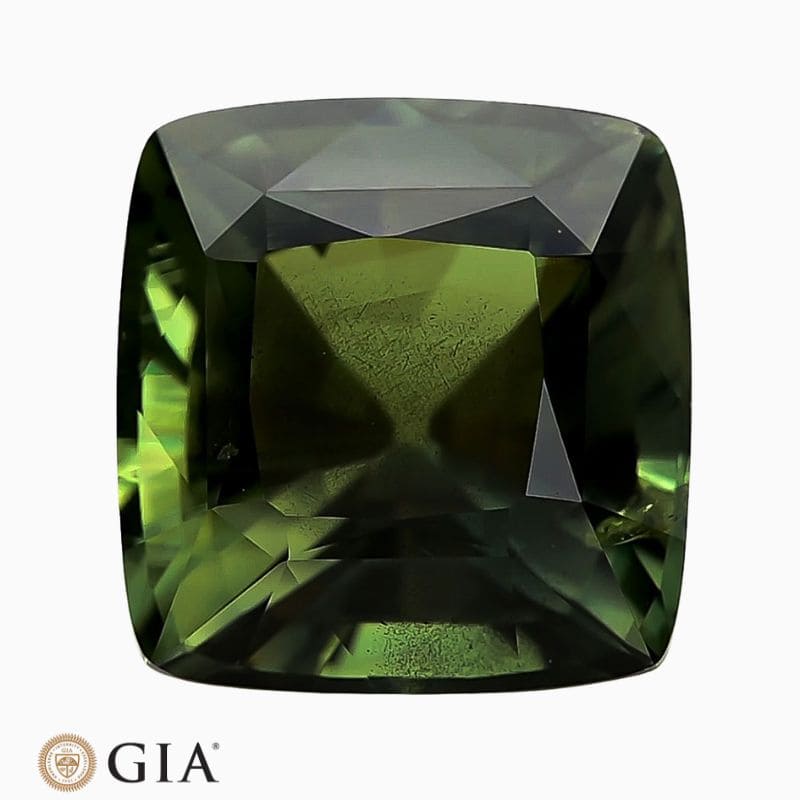 Natural unheated teal green sapphire gemstone