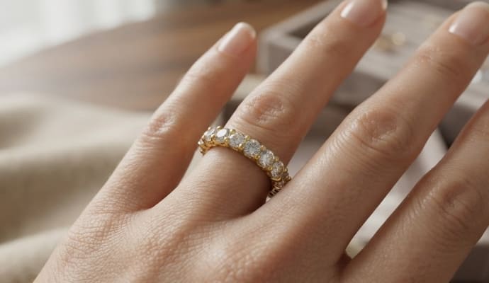 Full Eternity Natural Diamond Band