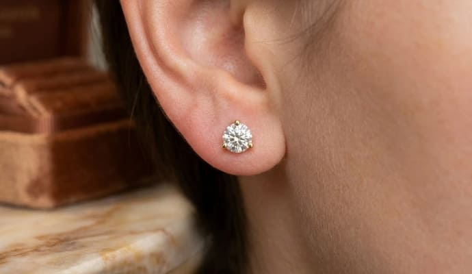 Lab Grown Diamond Stud Earrings