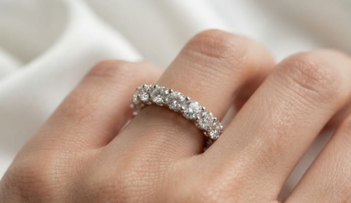 Full Eternity Natural Diamond Band