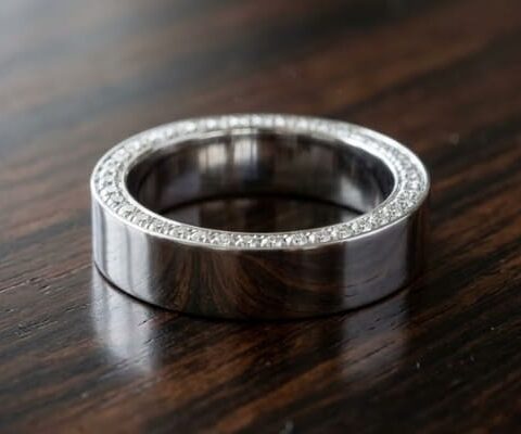 Band with Lab Grown Diamond