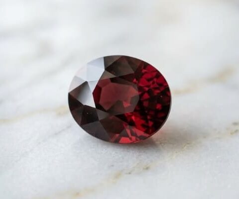 Natural Almandine Garnet 8.14 carats oval red gemstone